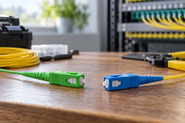 APC and UPC connector compatibility illustration