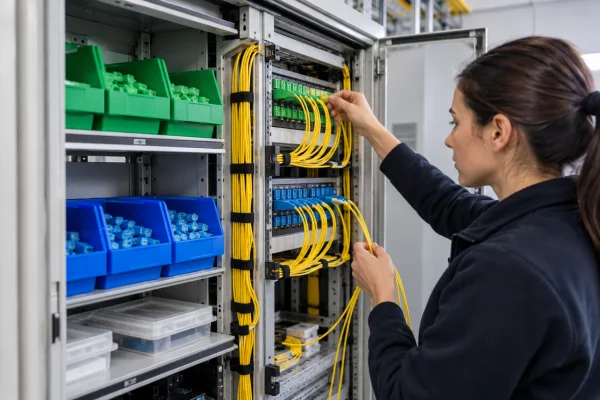 Planning a compatible fibre connector order illustration